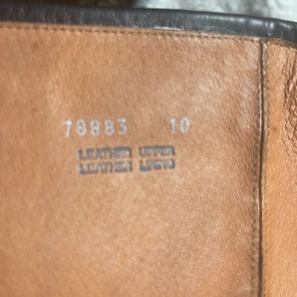 J Crew Made in Italy leather black knee high heels boots side zipper SZ 10 - Picture 5 of 16